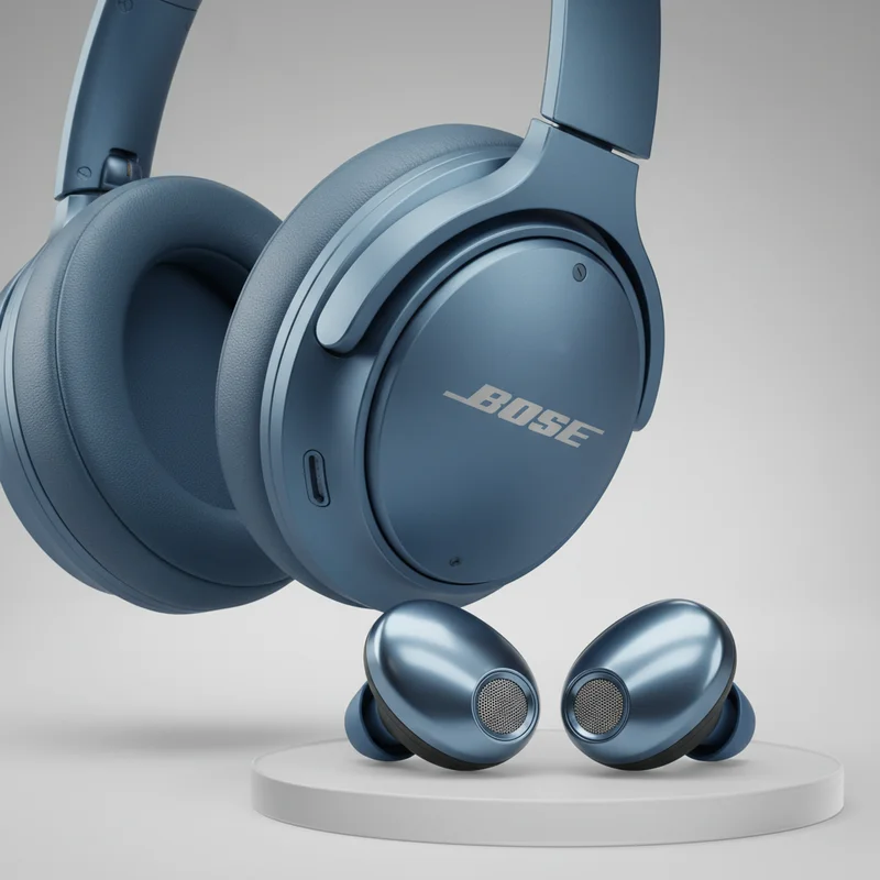 Bose QuietComfort Ultra Headphones Lunar Blue image 3