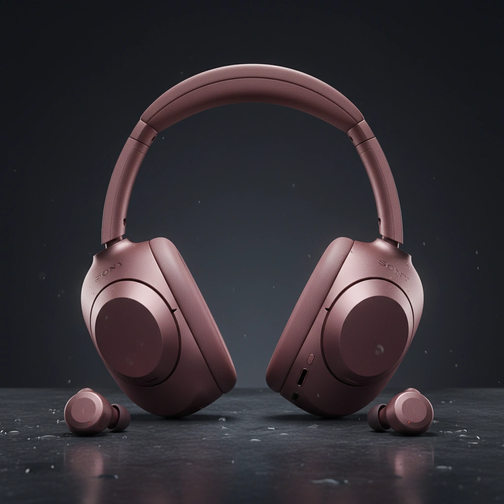 Sony WH-1000XM5 Premium Noise Canceling Headphones Smoky Pink
