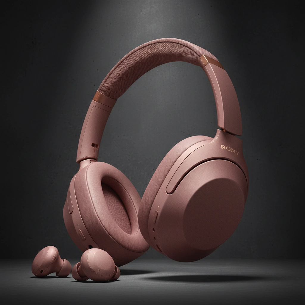 Sony WH-1000XM5 Premium Noise Canceling Headphones Smoky Pink image 3